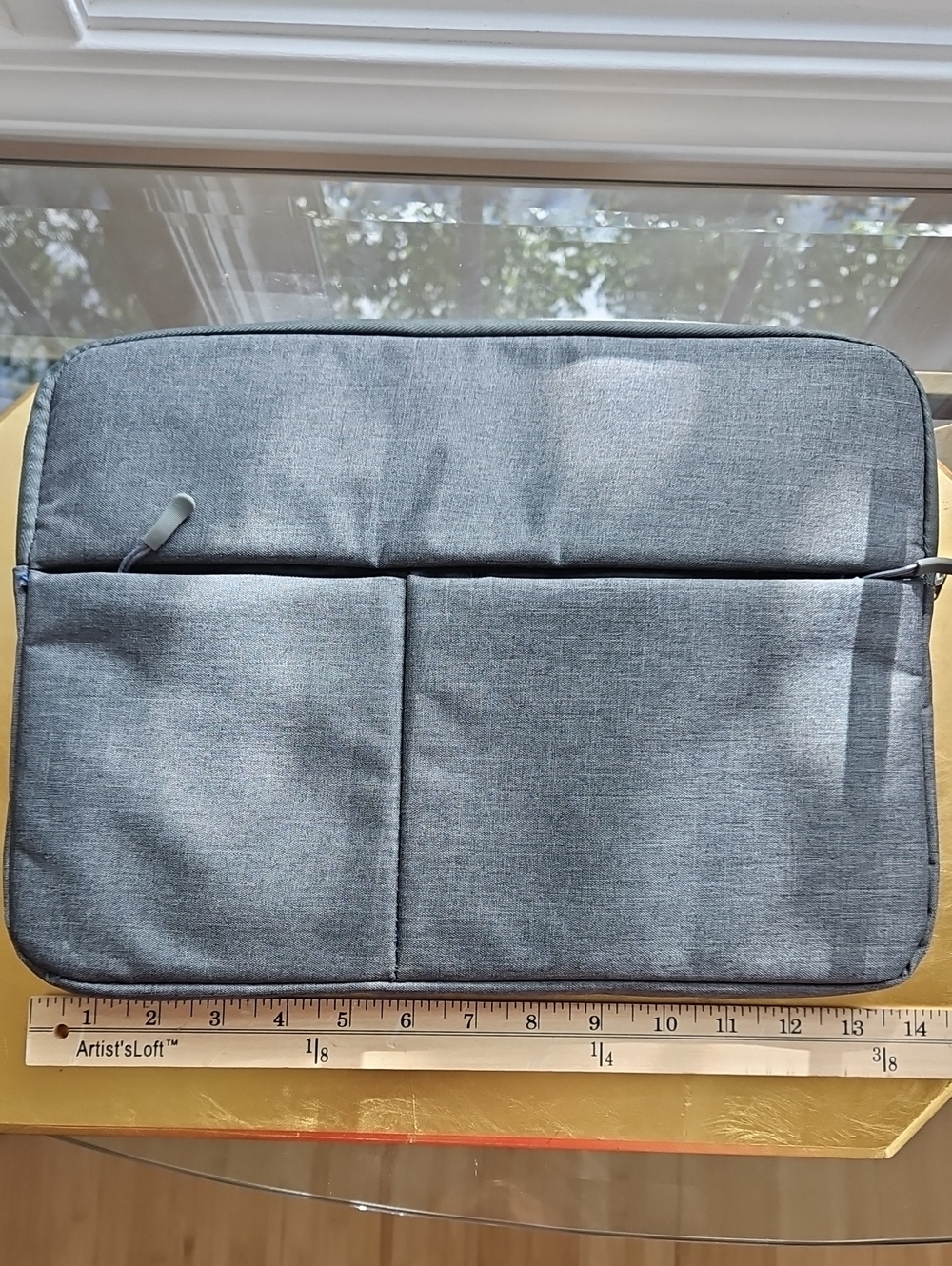 $10 Or 3/$15 Sale!!! Gray Laptop Sleeve Bag with Dual Front Pockets